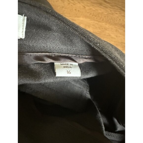 Coldwater Creek Womens Brown Natural Fit Dress Pants Size 16 READ - Picture 2 of 11